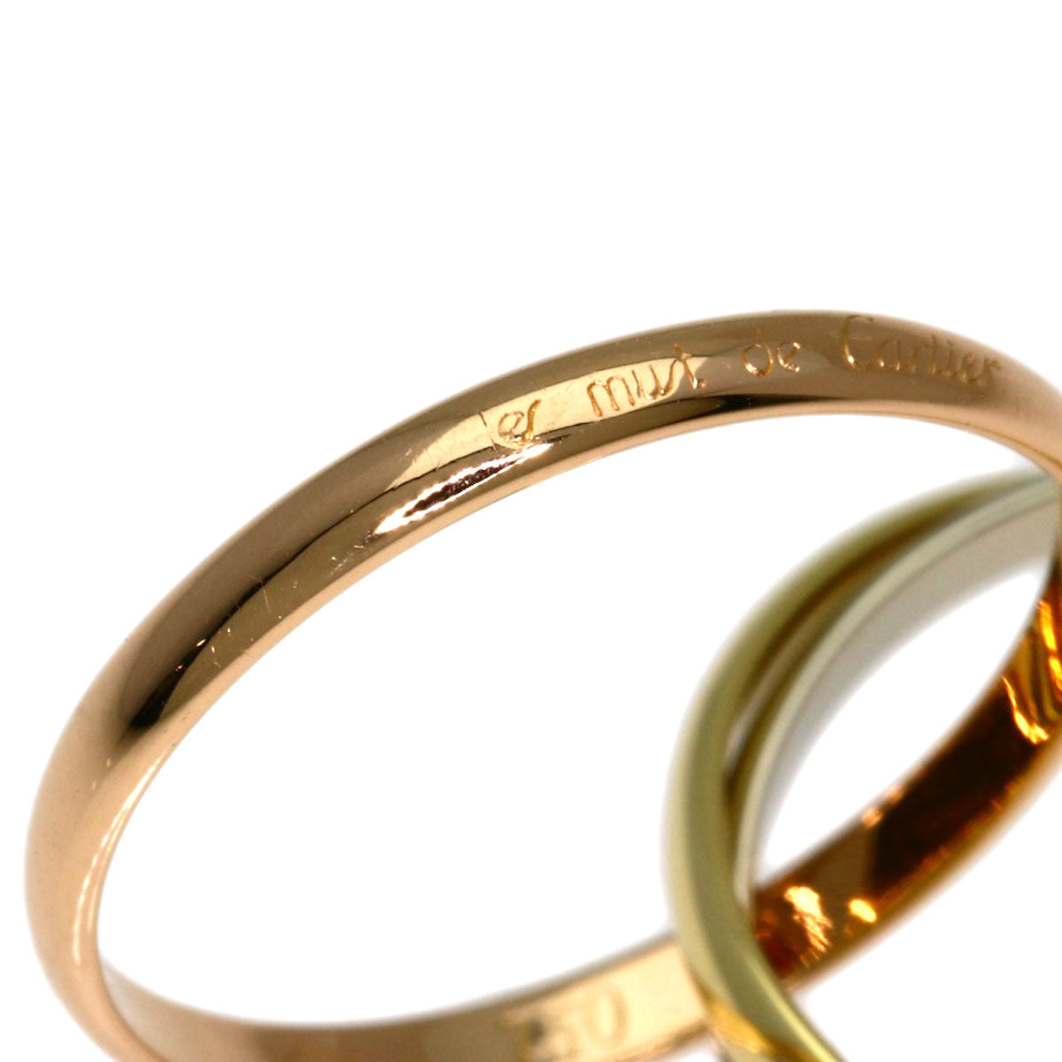 CARTIER Trinity SM #49 Ring K18 Yellow Gold K18 White GoldLadies [Used]