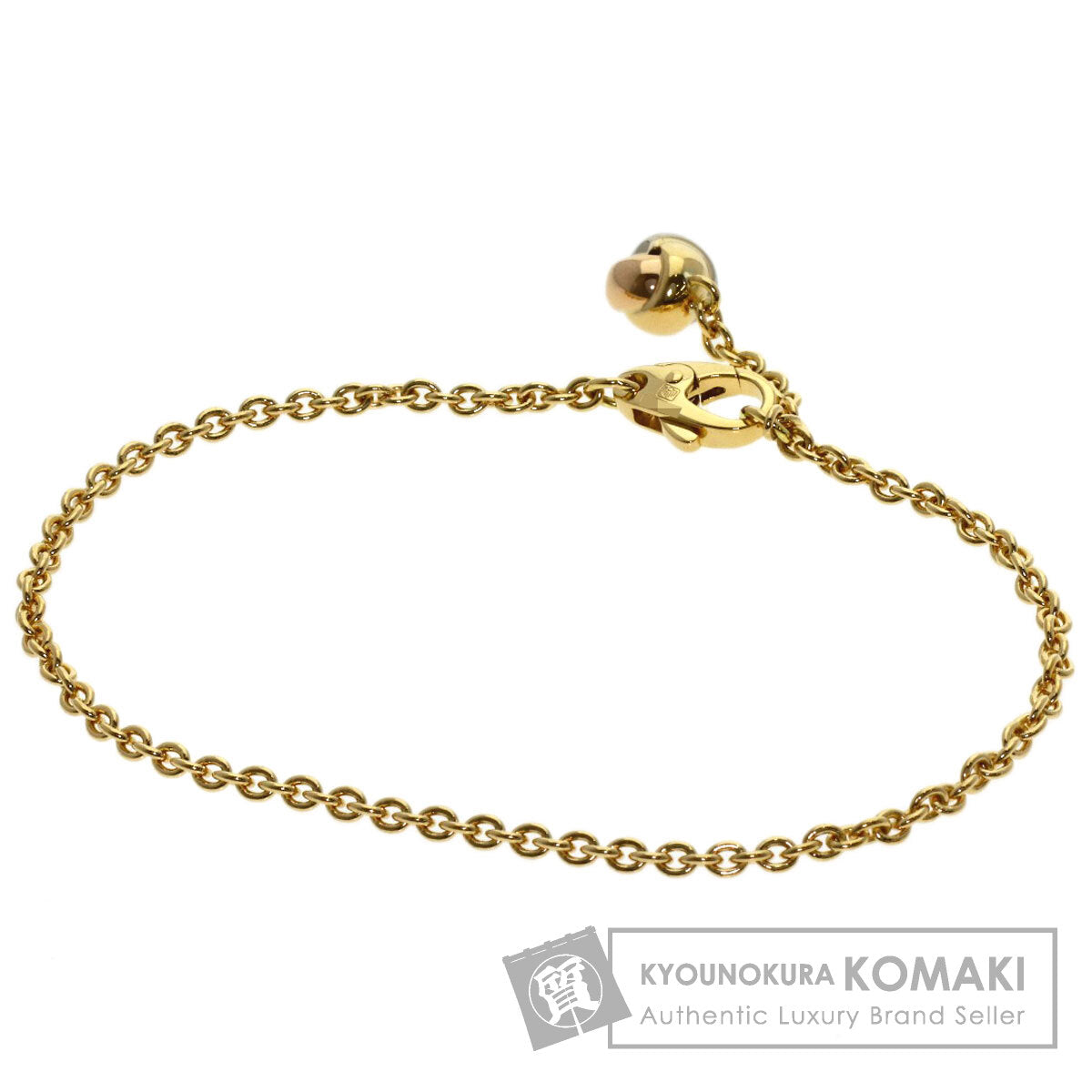 CARTIER Trinity Ball Bracelet K18 Yellow Gold 18K Pink GoldLadies [Used]