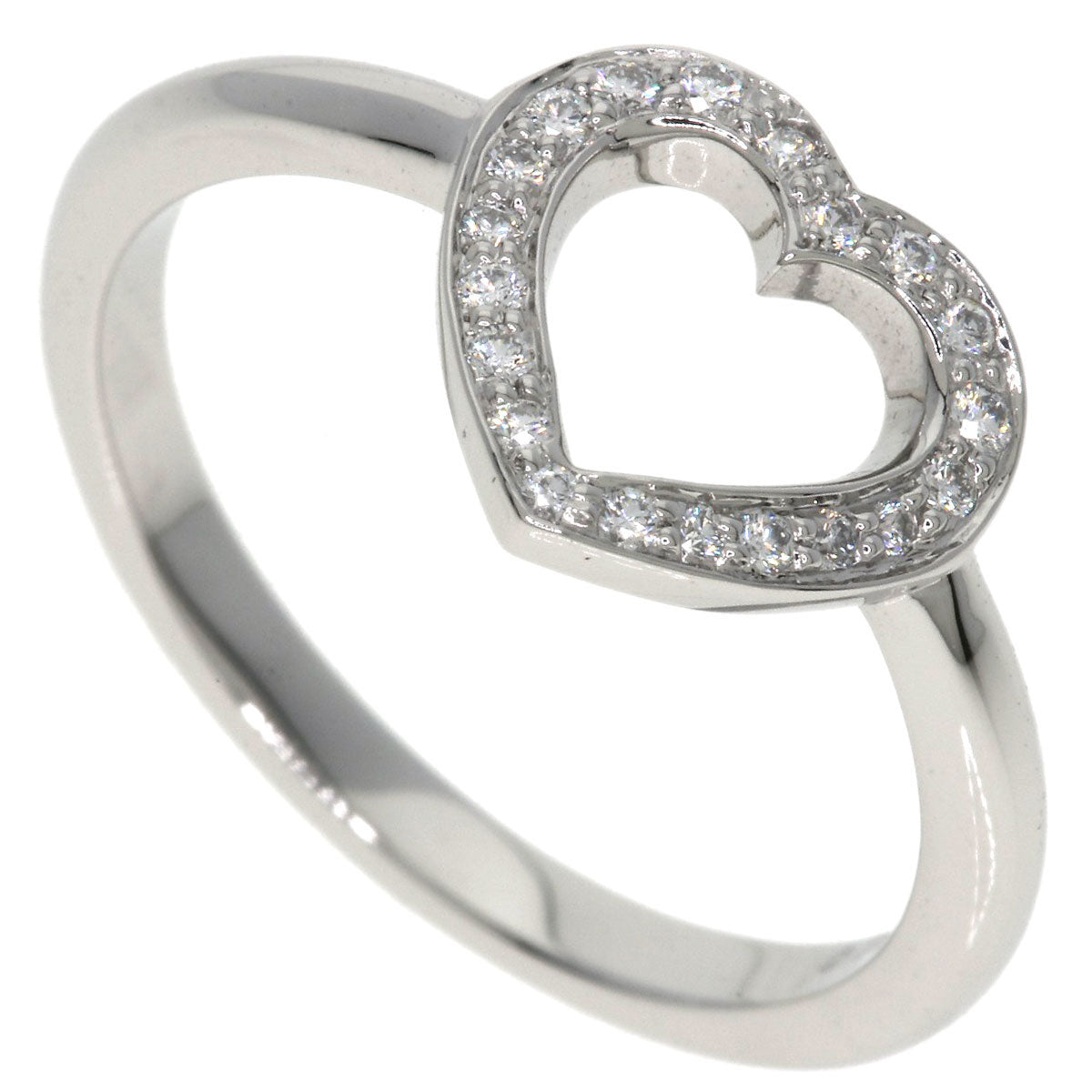 TIFFANY&Co. Sentimental Heart Diamond Ring Platinum PT950 Ladies [Used]