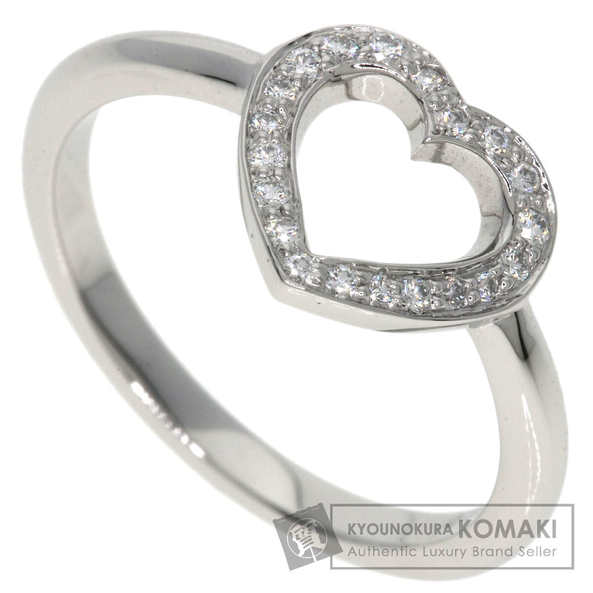 TIFFANY&Co. Sentimental Heart Diamond Ring Platinum PT950 Ladies [Used]