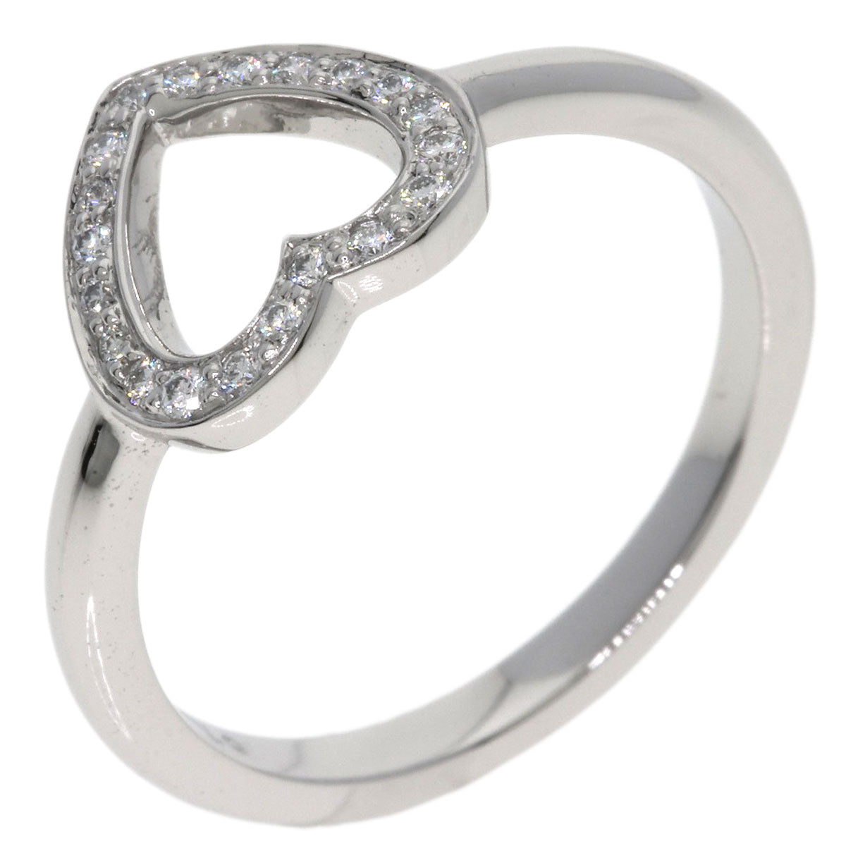 TIFFANY&Co. Sentimental Heart Diamond Ring Platinum PT950 Ladies [Used]