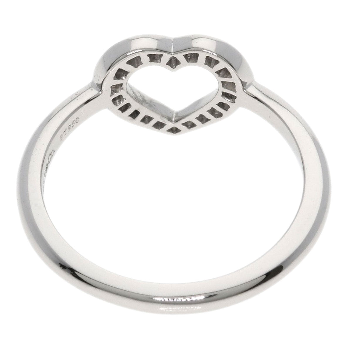 TIFFANY&Co. Sentimental Heart Diamond Ring Platinum PT950 Ladies [Used]