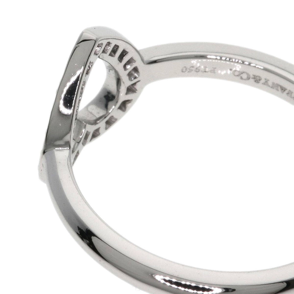 TIFFANY&Co. Sentimental Heart Diamond Ring Platinum PT950 Ladies [Used]