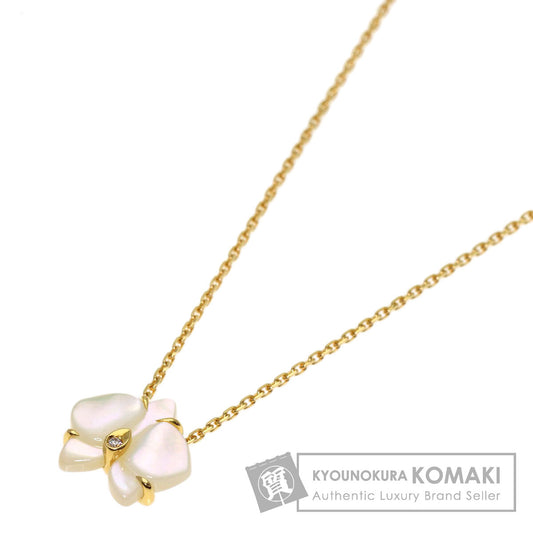 CARTIER Caresse Dolchidéshell Diamond Necklace K18 Yellow Gold Ladies [Used]