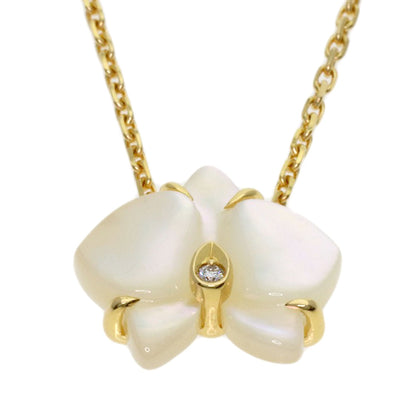 CARTIER Caresse Dolchidéshell Diamond Necklace K18 Yellow Gold Ladies [Used]