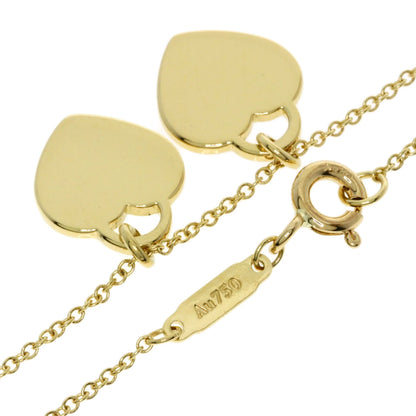 TIFFANY&Co. Return to TIFFANY&Co. Double Heart Tag Red Necklace K18 Yellow Gold Ladies [Used]