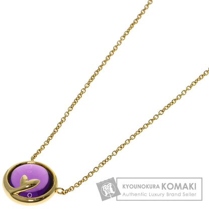 TIFFANY&Co. Olive Leaf Amethyst Necklace K18 Yellow Gold Ladies [Used]