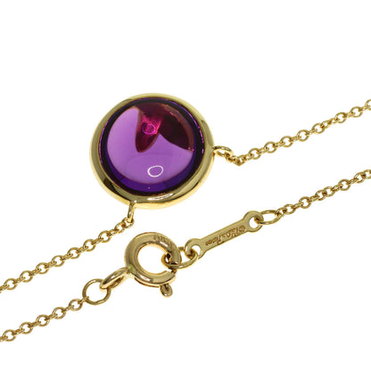 TIFFANY&Co. Olive Leaf Amethyst Necklace K18 Yellow Gold Ladies [Used]
