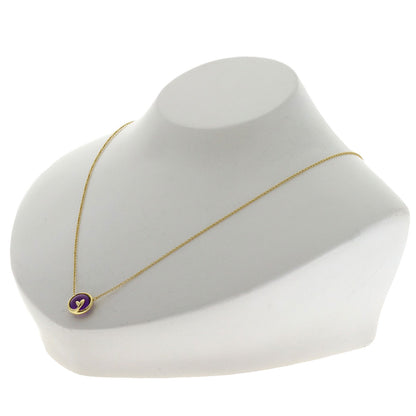 TIFFANY&Co. Olive Leaf Amethyst Necklace K18 Yellow Gold Ladies [Used]