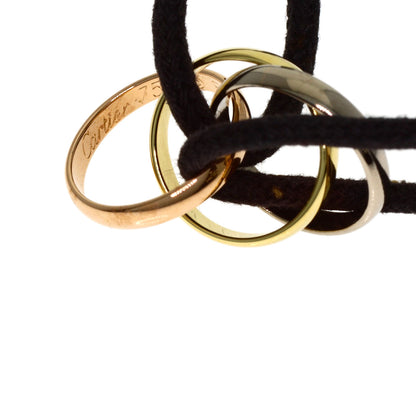 CARTIER Trinity Cotton Cord Bracelet K18 Yellow Gold 18K Pink GoldLadies [Used]