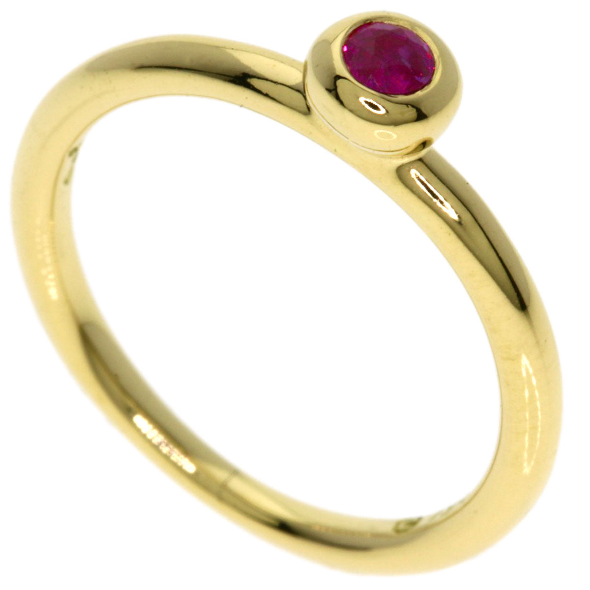 TIFFANY&Co. Ruby Ring K18 Yellow Gold Ladies [Used]