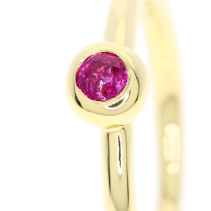 TIFFANY&Co. Ruby Ring K18 Yellow Gold Ladies [Used]
