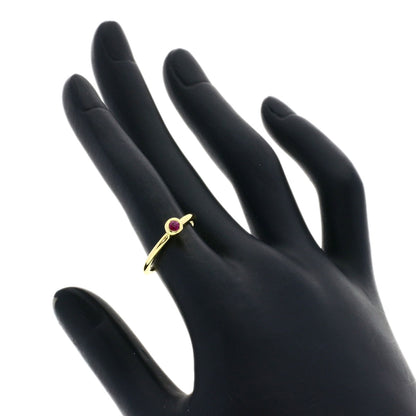 TIFFANY&Co. Ruby Ring K18 Yellow Gold Ladies [Used]