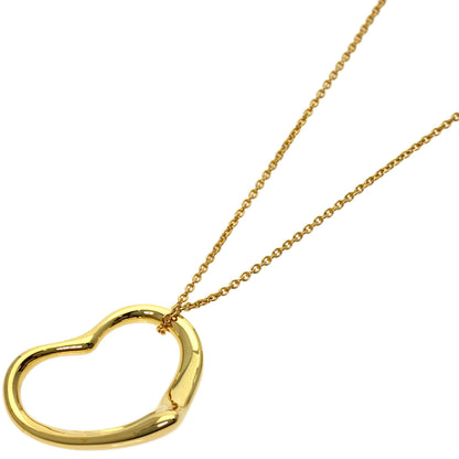TIFFANY&Co. Open heart Necklace K18 Yellow Gold Ladies [Used]
