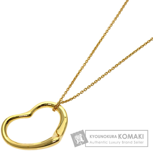 TIFFANY&Co. Open heart Necklace K18 Yellow Gold Ladies [Used]