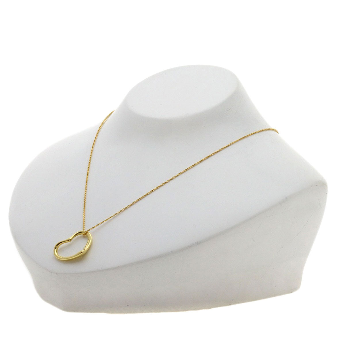 TIFFANY&Co. Open heart Necklace K18 Yellow Gold Ladies [Used]