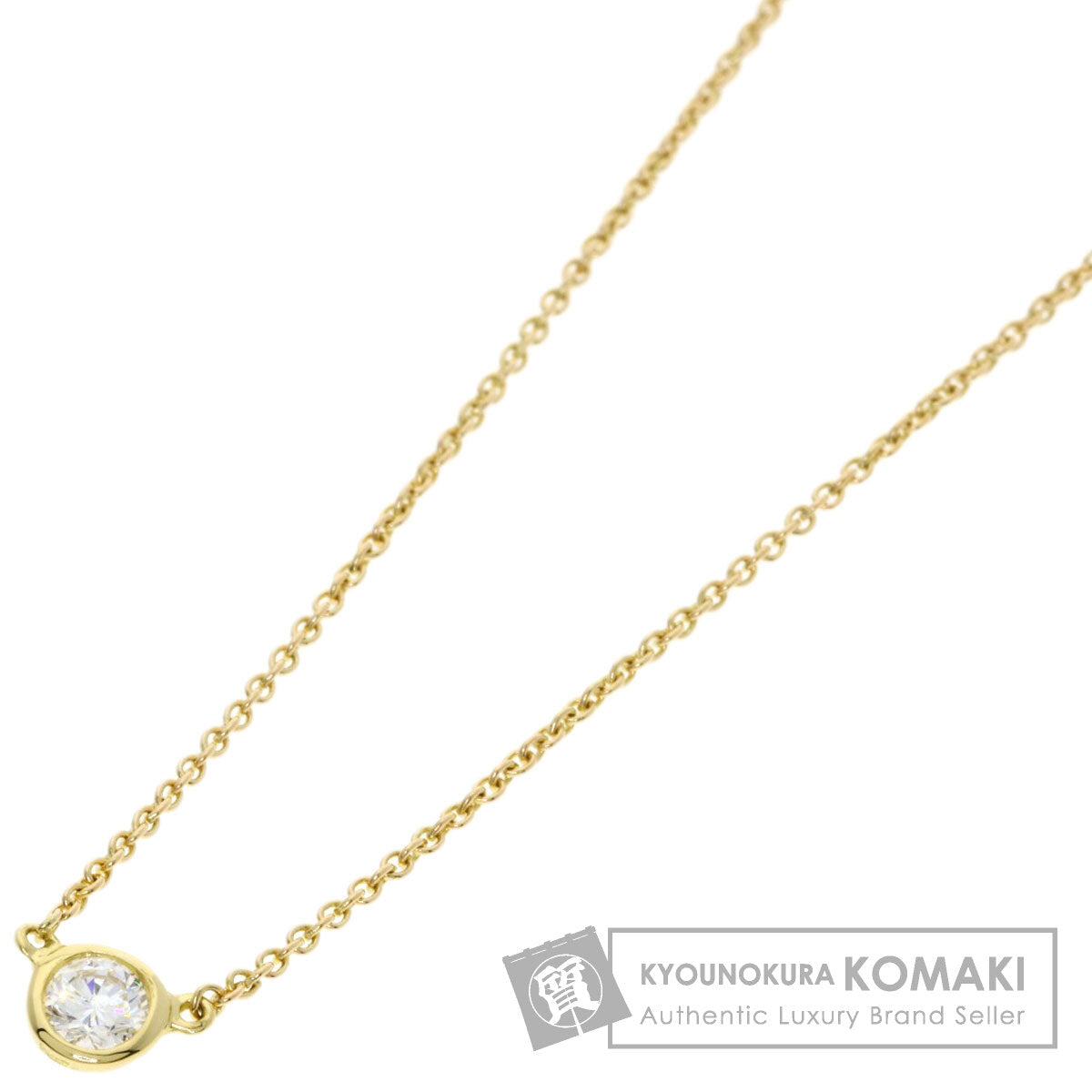 TIFFANY&Co. By The Yard Diamond Necklace K18 Yellow Gold Ladies [Used]