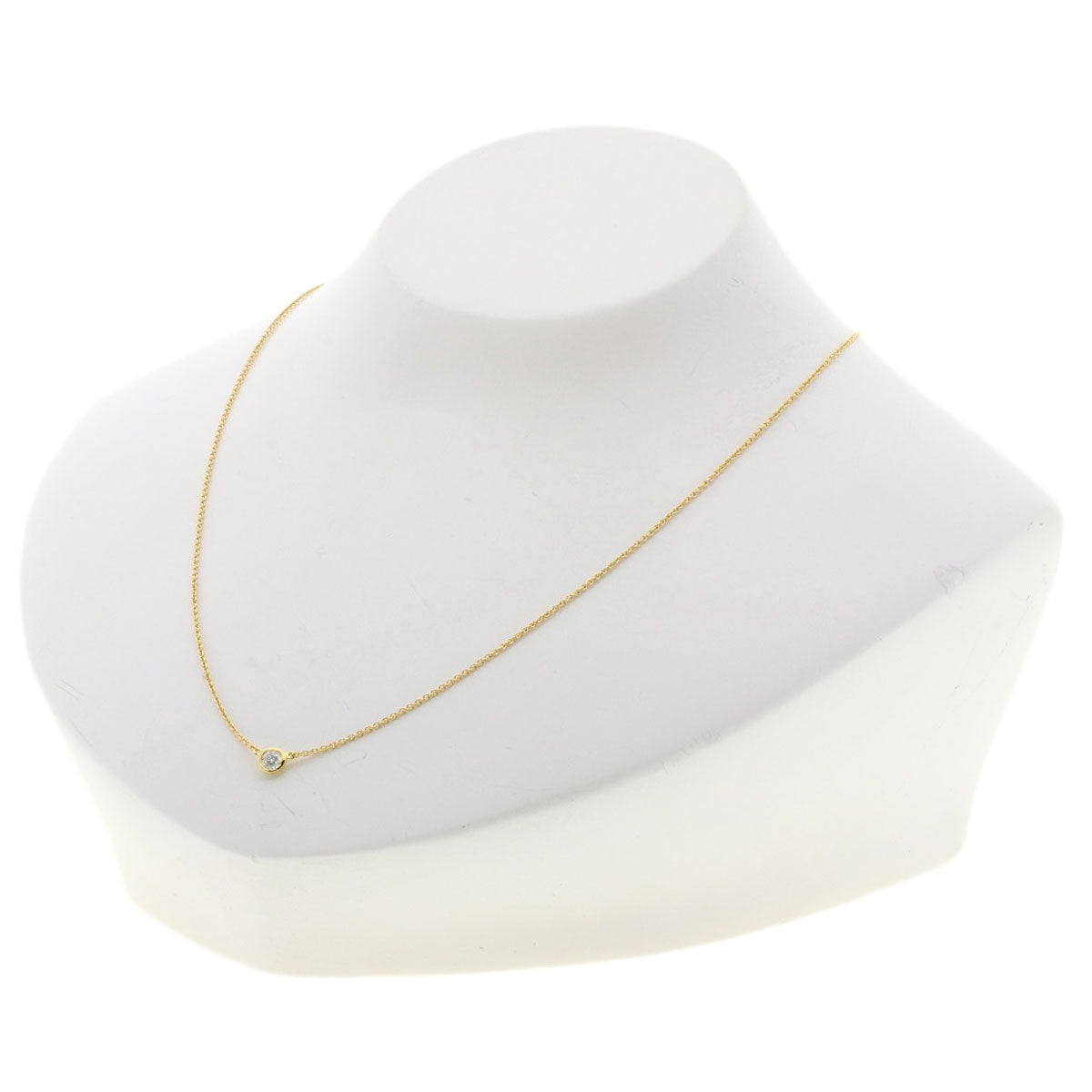TIFFANY&Co. By The Yard Diamond Necklace K18 Yellow Gold Ladies [Used]