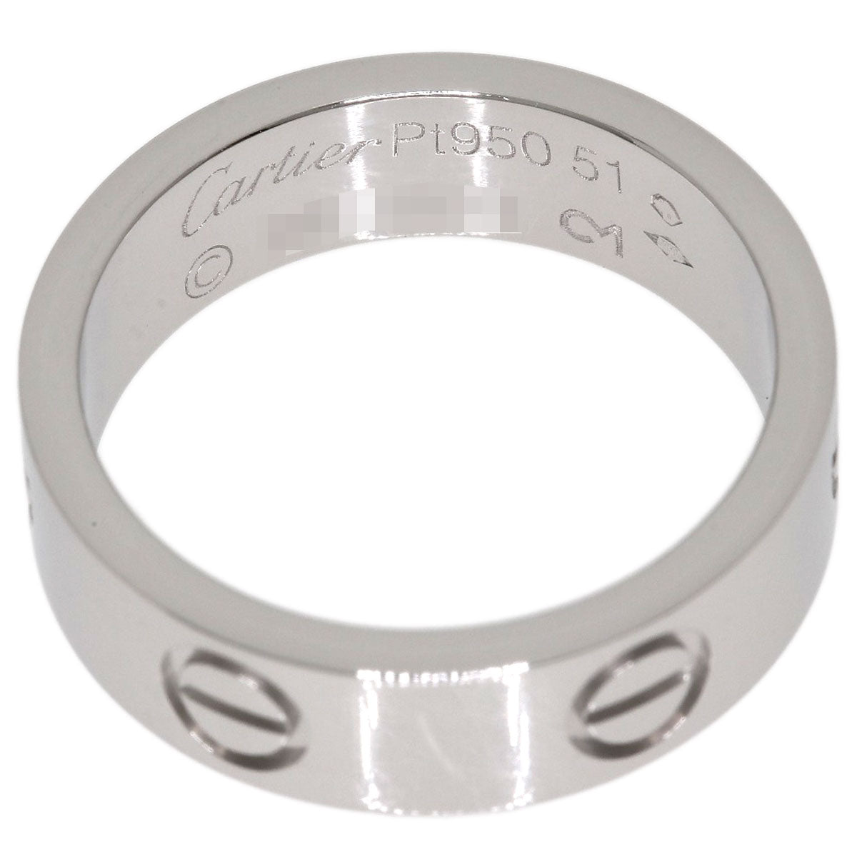 CARTIER love ring #51 Ring Platinum PT950 Ladies [Used]