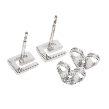 GUCCI G logo earring K18 White Gold Ladies [Used]