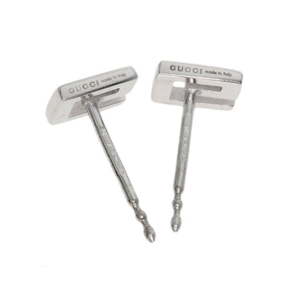 GUCCI G logo earring K18 White Gold Ladies [Used]