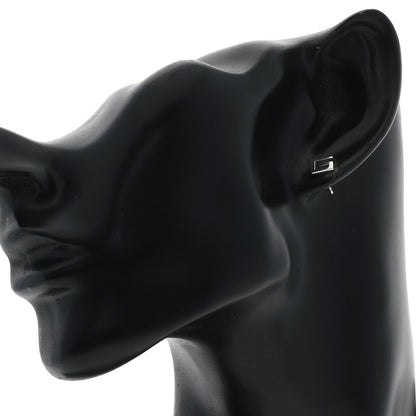 GUCCI G logo earring K18 White Gold Ladies [Used]