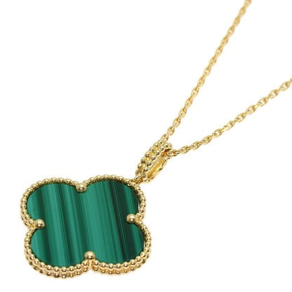 Van Cleef & Arpels magic alhambra malachite long Necklace K18 Yellow Gold Ladies [Used]