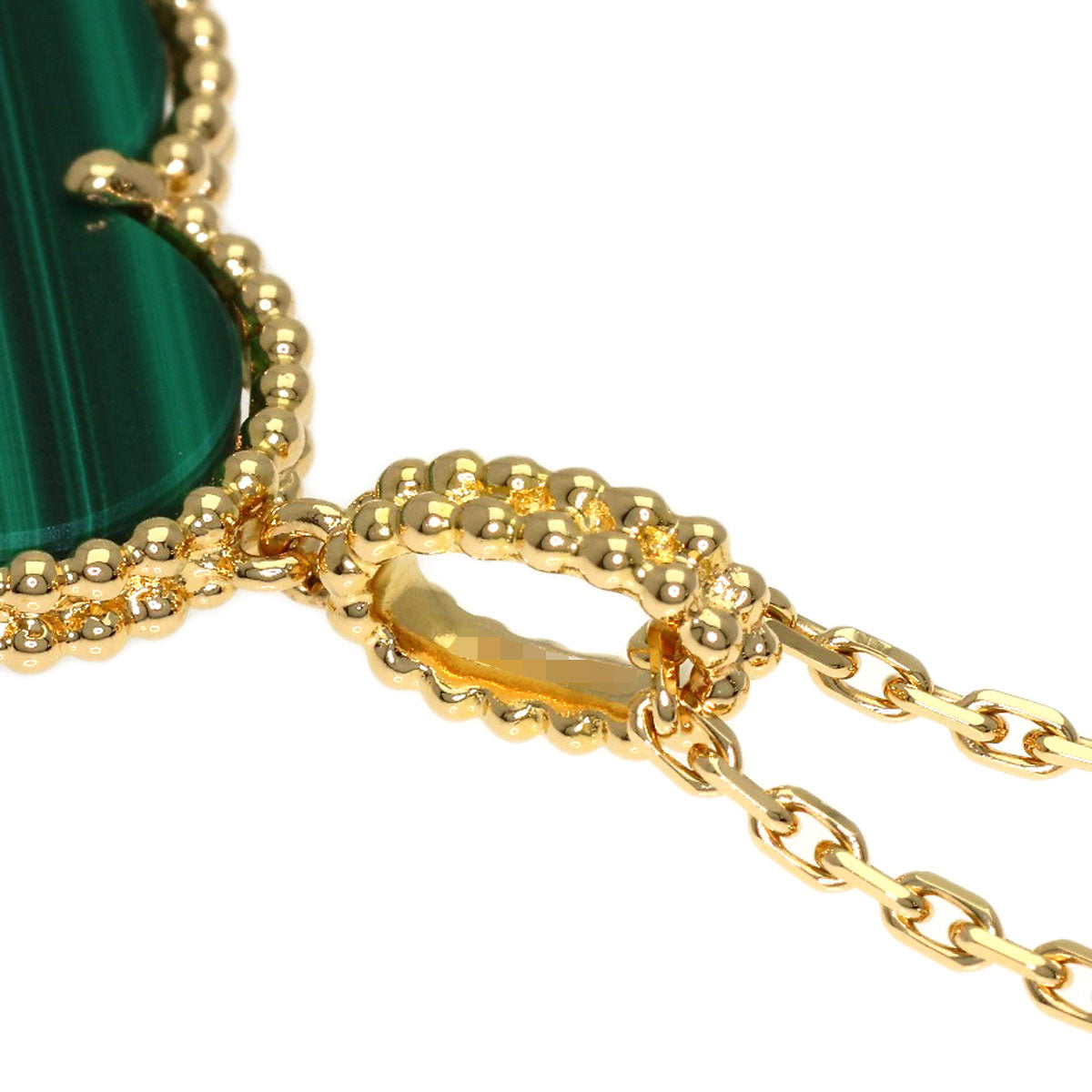 Van Cleef & Arpels magic alhambra malachite long Necklace K18 Yellow Gold Ladies [Used]