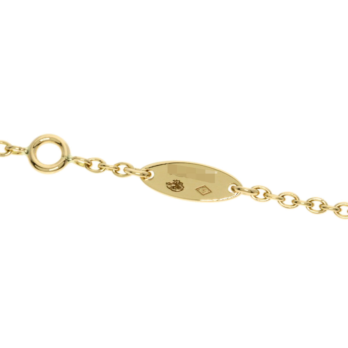 Dior Rose Celeste Diamond Shell Onyx Necklace K18 Yellow Gold Ladies [Used]