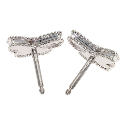 Van Cleef & Arpels Sweet Alhambra Papillon Turquoise earring K18 White Gold Ladies [Used]
