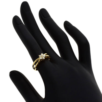 Ponte Vecchio Diamond Ring K18 Yellow Gold Ladies [Used]