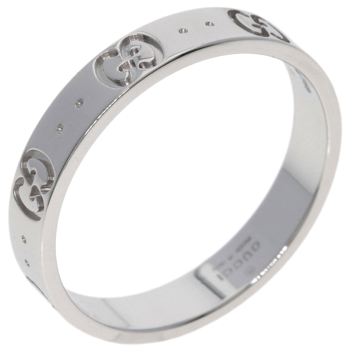 GUCCI Icon # 21 Ring K18 White Gold Ladies [Used]