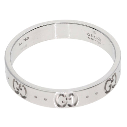 GUCCI Icon # 21 Ring K18 White Gold Ladies [Used]
