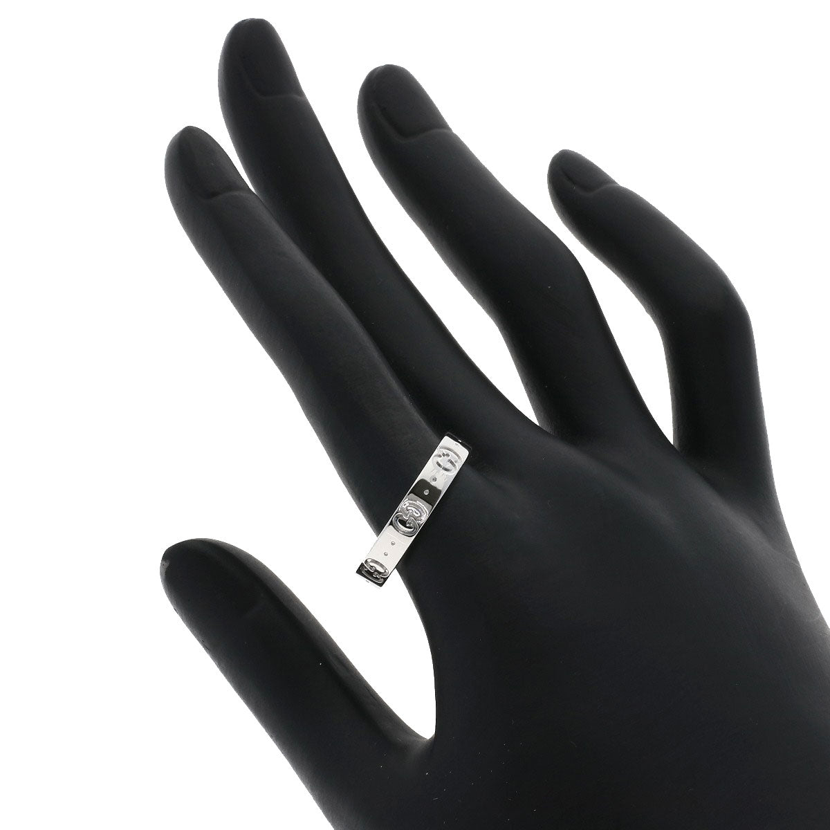 GUCCI Icon # 21 Ring K18 White Gold Ladies [Used]