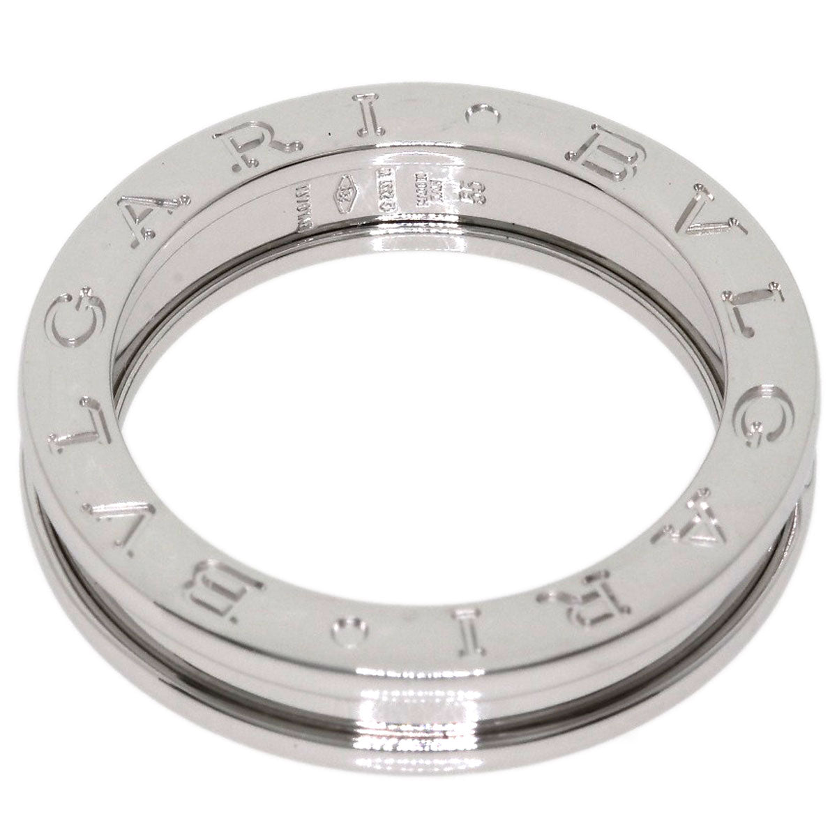 BVLGARI B.zero1 1 band #55 Ring K18 White Gold Ladies [Used]