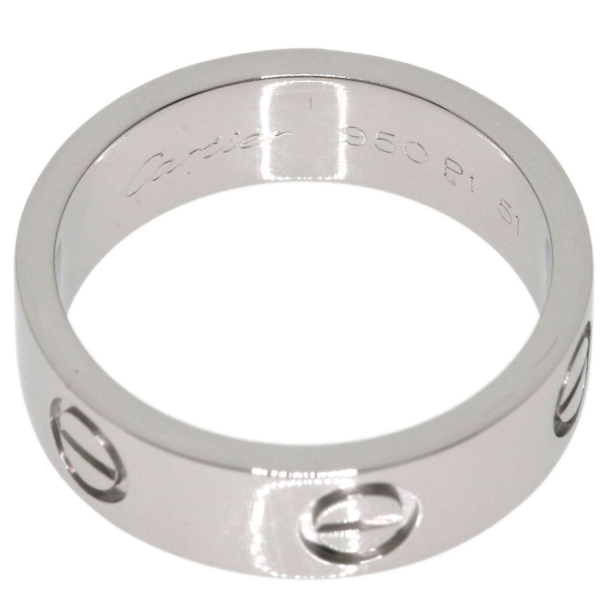 CARTIER love ring #51 Ring Platinum PT950 Ladies [Used]