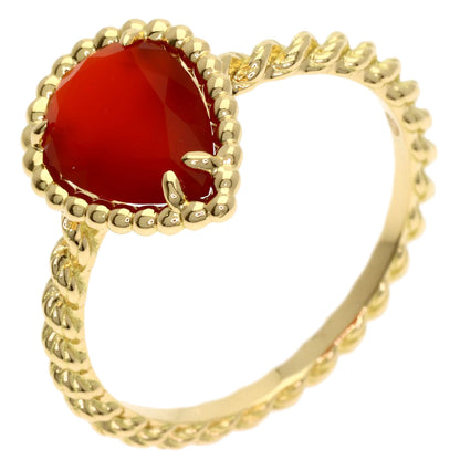 Boucheron Serpent Bohème Small Carnelian #54 Ring K18 Yellow Gold Ladies [Used]