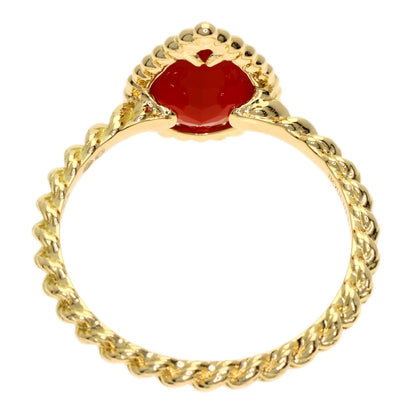 Boucheron Serpent Bohème Small Carnelian #54 Ring K18 Yellow Gold Ladies [Used]