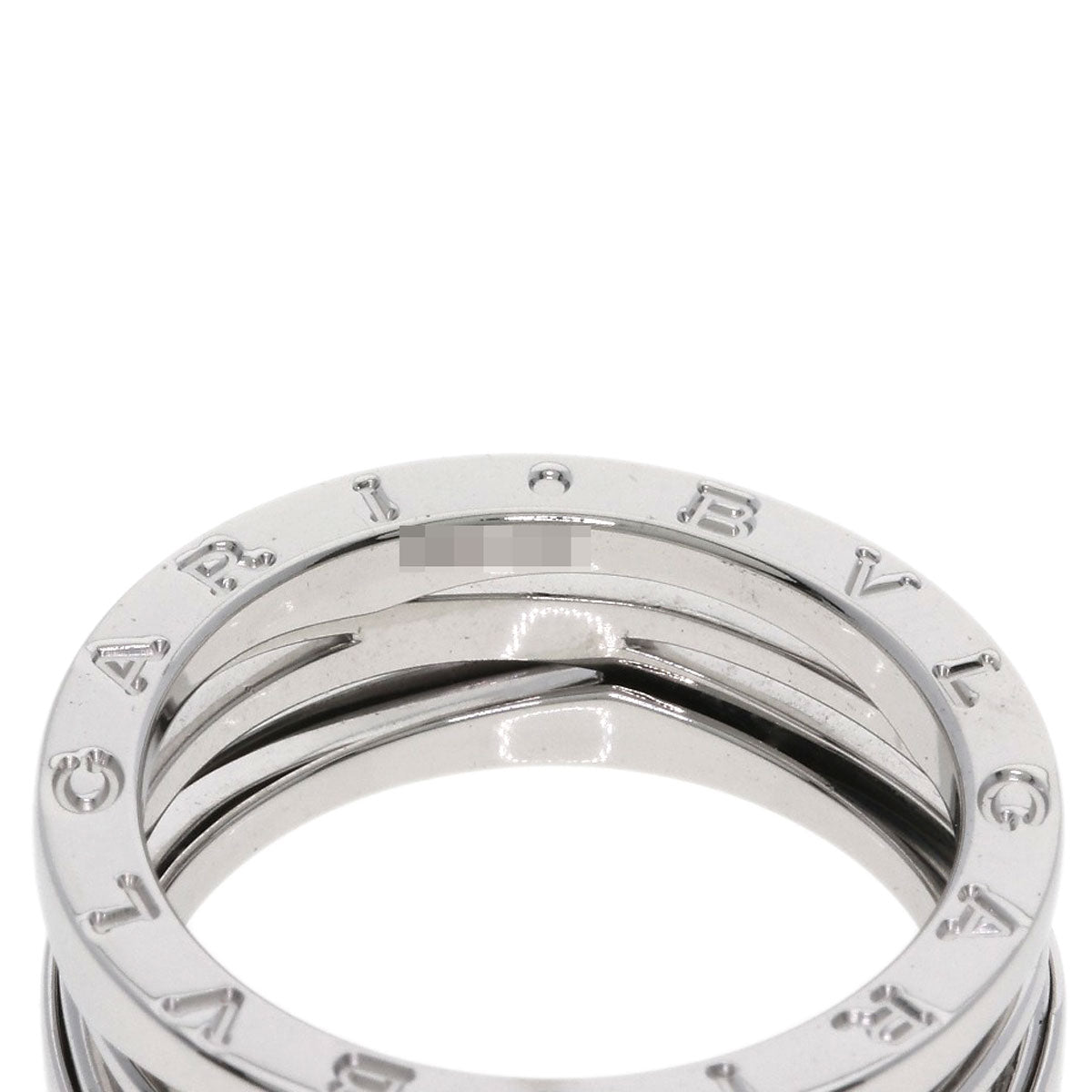 BVLGARI B.zero1 Legend 3 Bands #60 Ring K18 White Gold Ladies [Used]