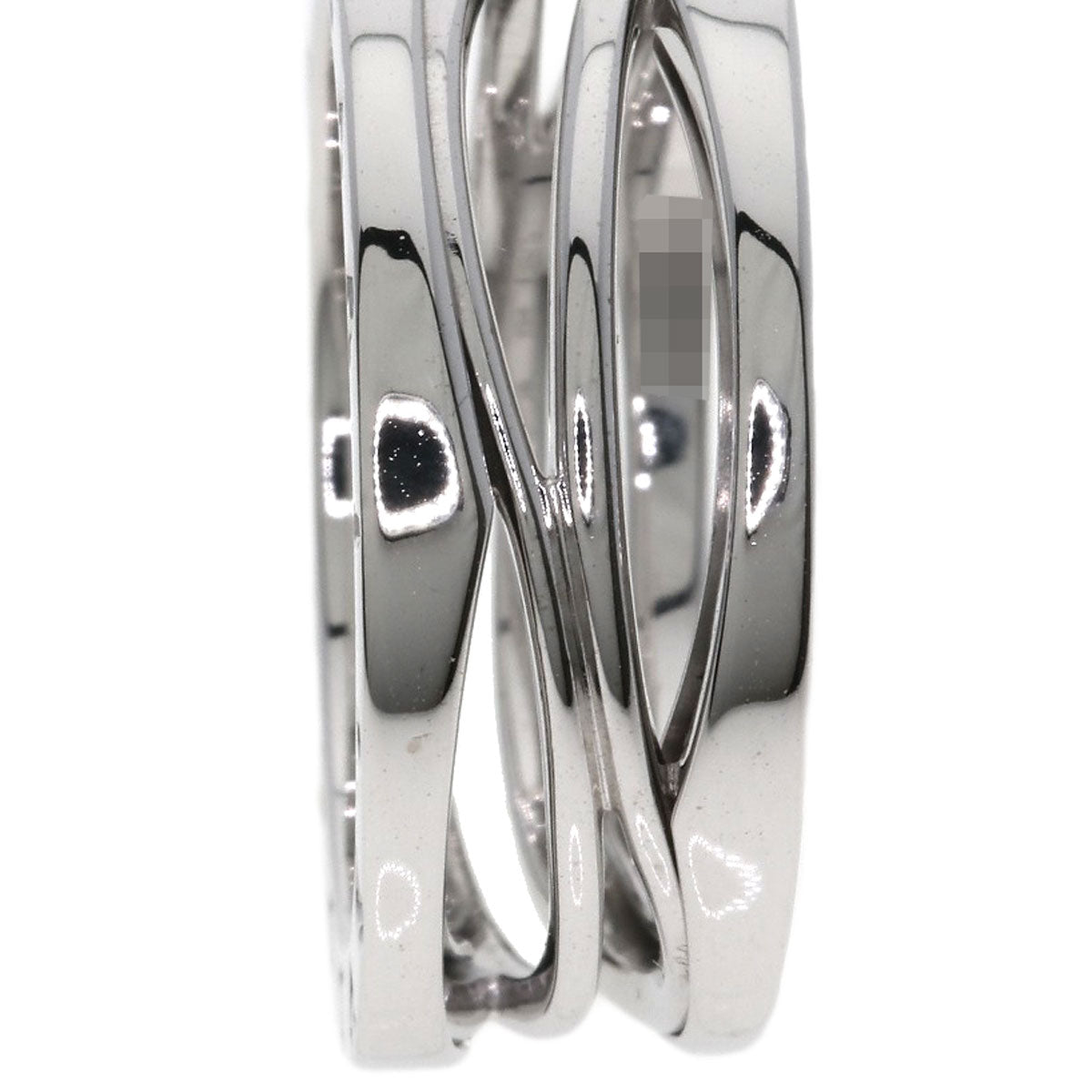 BVLGARI B.zero1 Legend 3 Bands #60 Ring K18 White Gold Ladies [Used]