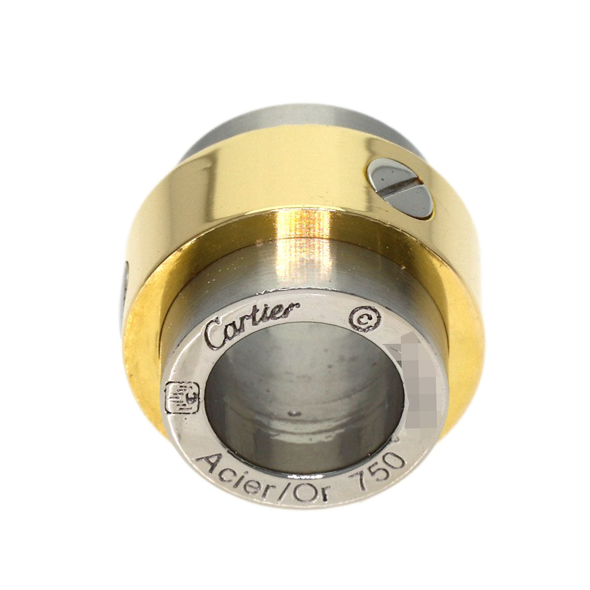 CARTIER Santos 100 Pendant top K18 Yellow Gold Stainless SteelLadies [Used]