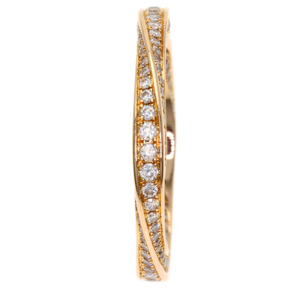 GRAFF Spiral Pave Diamond Band Ring K18 Pink Gold Ladies [Used]