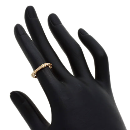 GRAFF Spiral Pave Diamond Band Ring K18 Pink Gold Ladies [Used]