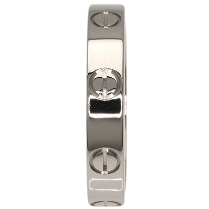 CARTIER Mini love ring # 52 Ring K18 White Gold Ladies [Used]