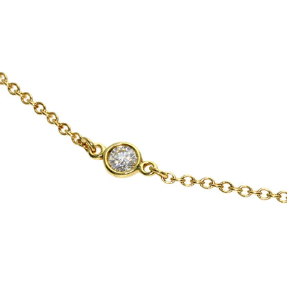 TIFFANY&Co. By The Yard 3P Diamond Bracelet K18 Yellow Gold Ladies [Used]