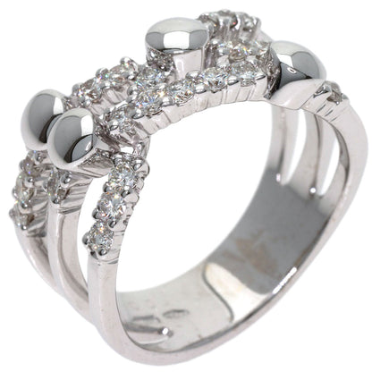 0.69ct Luca Calati Diamond Ring K18 White Gold 8.2g　Ladies