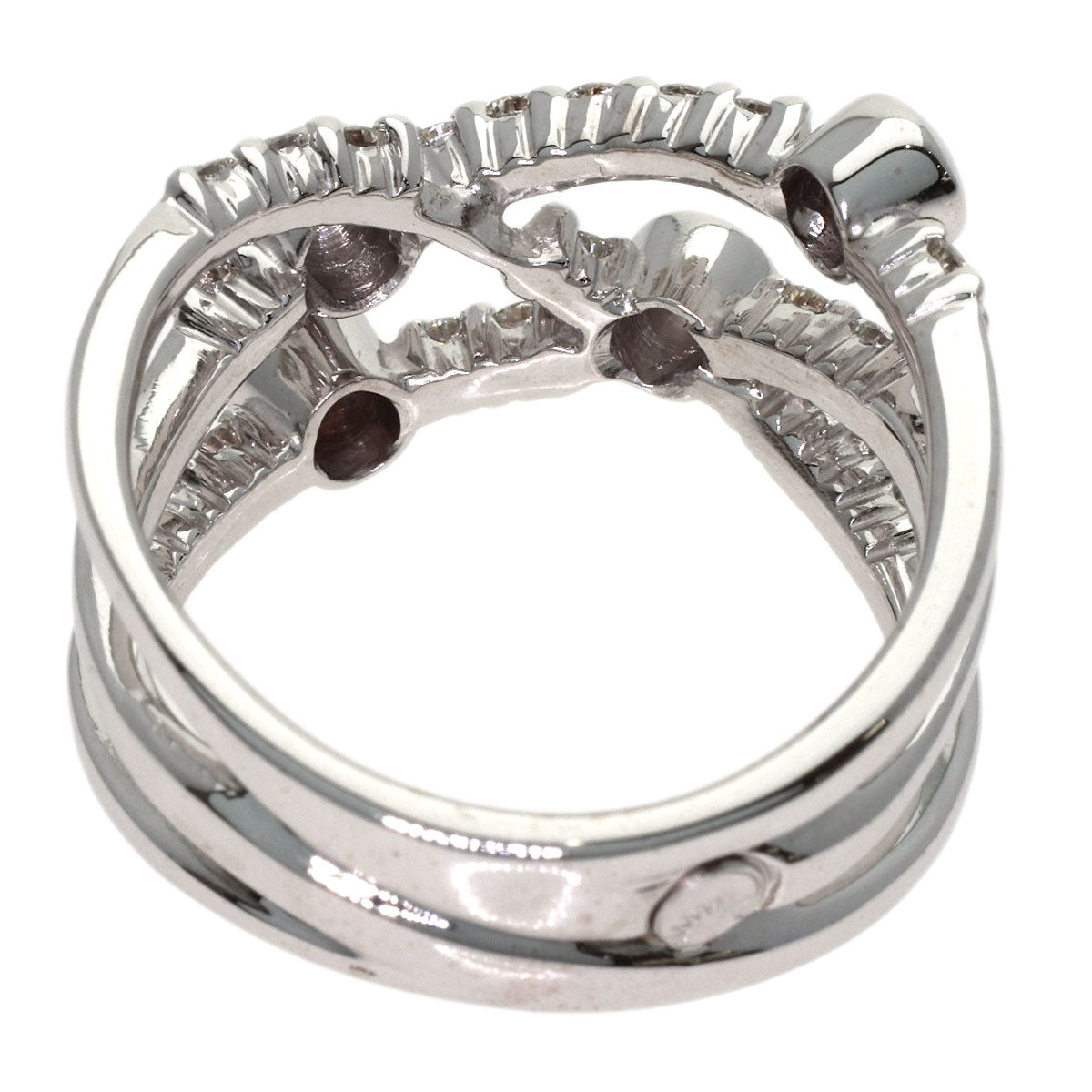 0.69ct Luca Calati Diamond Ring K18 White Gold 8.2g　Ladies