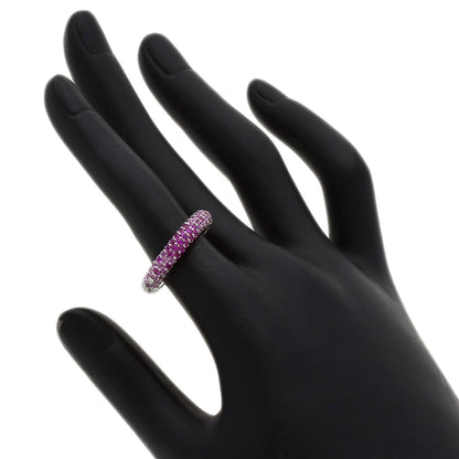 Ponte Vecchio Eterno Full Diamond Pink Sapphire Ring K18 White Gold Ladies [Used]