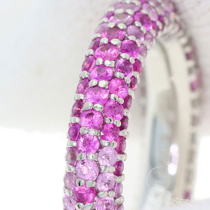 Ponte Vecchio Eterno Full Diamond Pink Sapphire Ring K18 White Gold Ladies [Used]