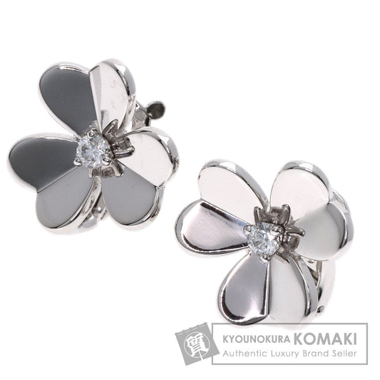 Van Cleef & Arpels Frivole Small Diamond earring K18 White Gold Ladies [Used]